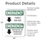 Signmission First Aid Kit Bilingual, 10 in W x Rectangle, Vinyl Decal OS-2PACK-EM-D-1014-L-10320 - alternate 2